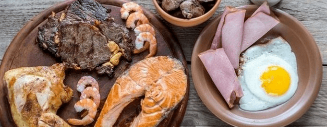 Diet with duca's high protein content